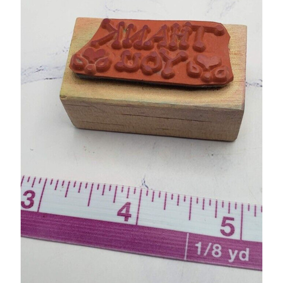 Stampin Up Lot of 4 Words and Sayings Wood Mounted Rubber Stamps - Picture 3 of 14